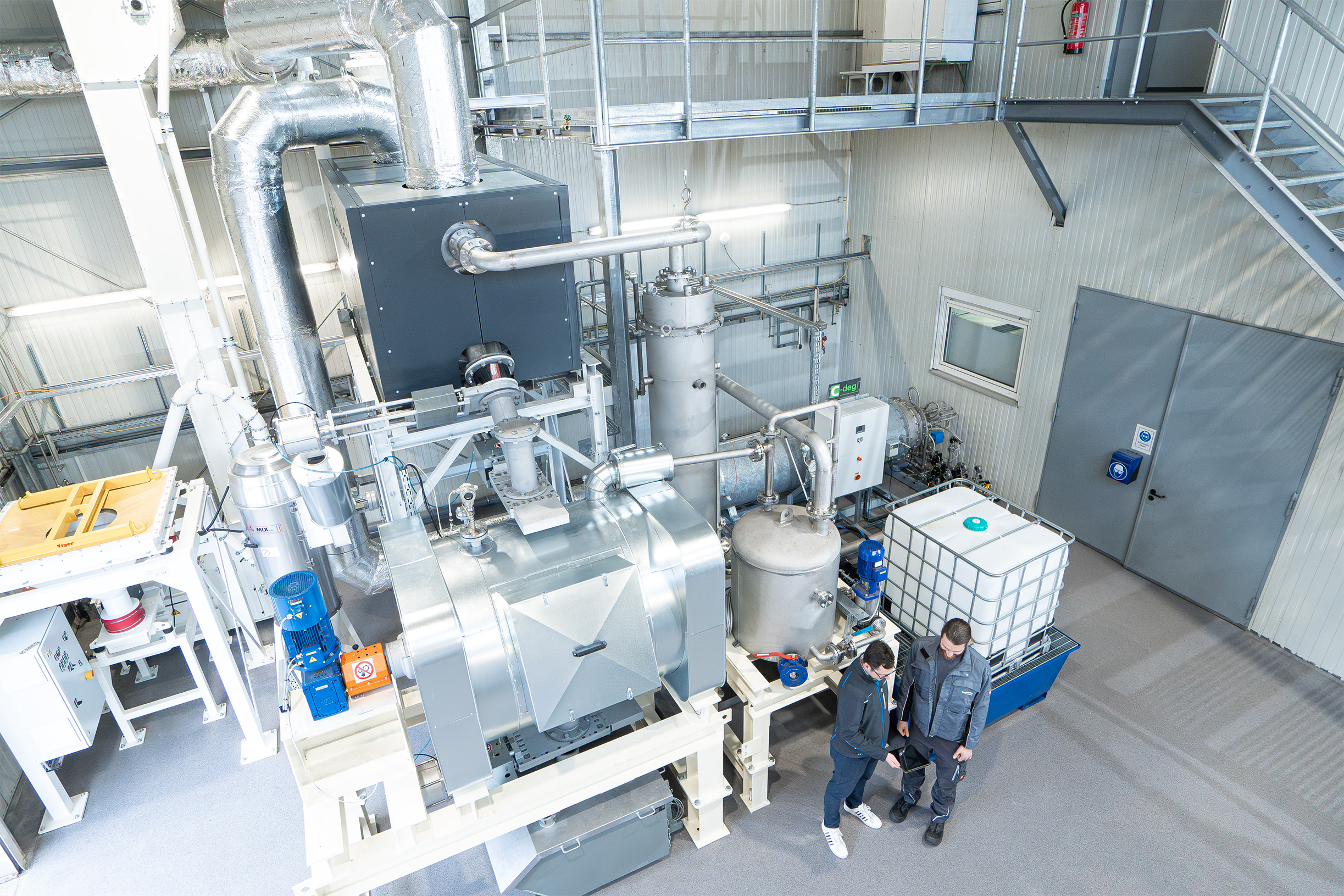 Demonstrationsanlage für die thermische Aufbereitung von teerhaltigem Straßenaufbruch